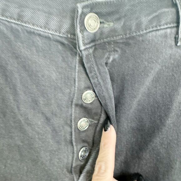 FREE PEOPLE | WE THE FREE Maggie Distressed Straight Black Jeans Women’s Size 31 - Picture 7 of 11